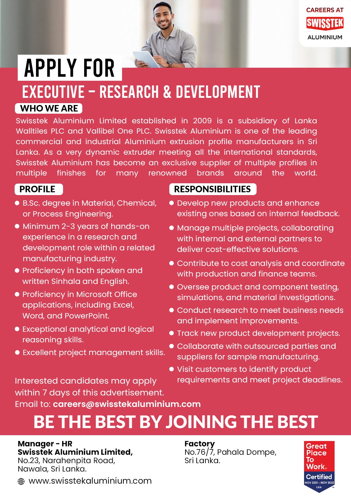 Executive – Research Development 1